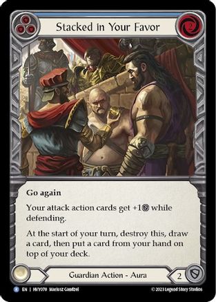 Stacked in Your Favor (Blue) (HVY070)  Rainbow Foil