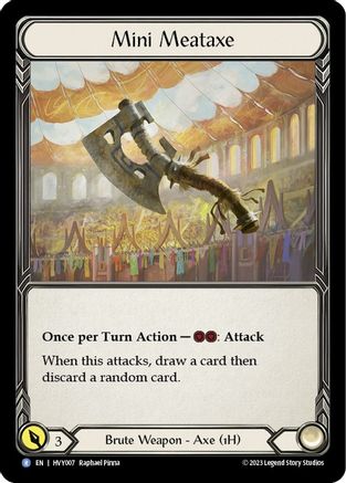 Mini Meataxe (HVY007)  Cold Foil