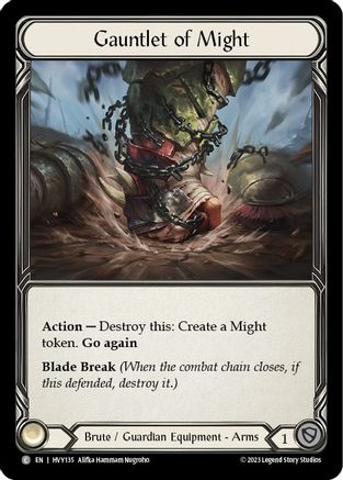Gauntlet of Might (HVY135)  Cold Foil