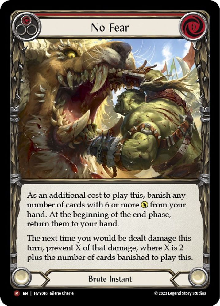 No Fear (HVY016)  Rainbow Foil
