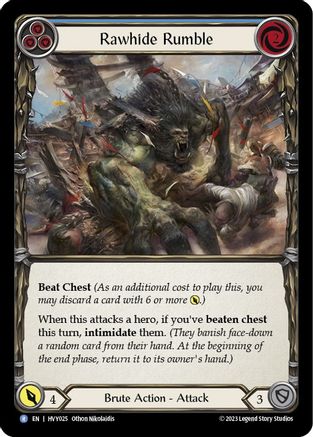 Rawhide Rumble (Blue) (HVY025)  Rainbow Foil