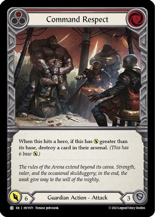 Command Respect (Red) (HVY071)