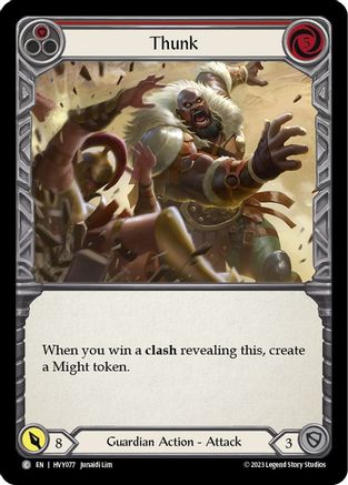 Thunk (Red) (HVY077)  Rainbow Foil