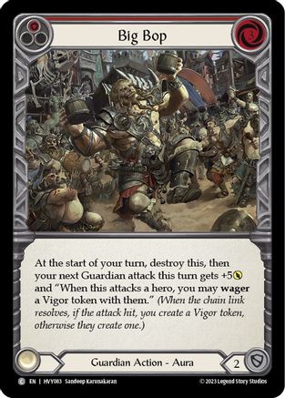 Big Bop (Red) (HVY083)  Rainbow Foil