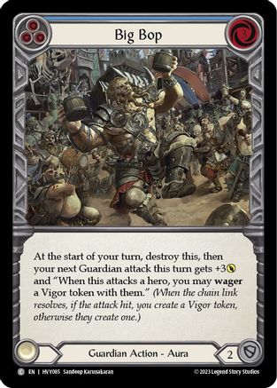 Big Bop (Blue) (HVY085)  Rainbow Foil