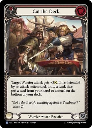Cut the Deck (Red) (HVY106)  Rainbow Foil