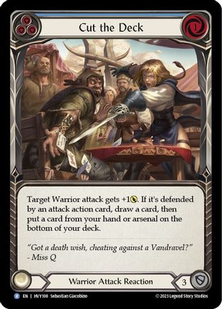 Cut the Deck (Blue) (HVY108)  Rainbow Foil