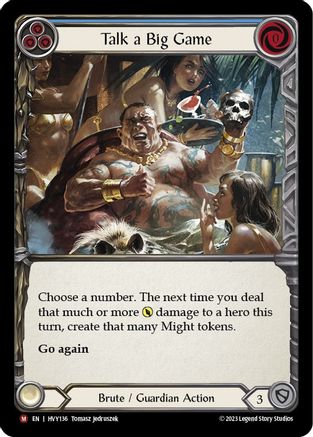 Talk a Big Game (HVY136)  Rainbow Foil