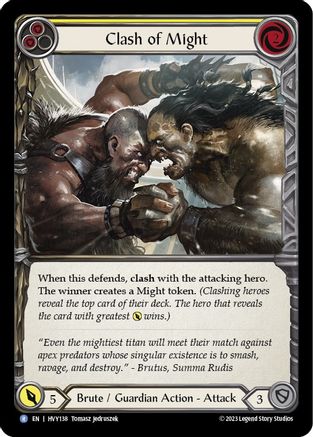 Clash of Might (Yellow) (HVY138)
