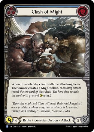 Clash of Might (Blue) (HVY139)