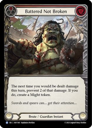 Battered Not Broken (HVY140)  Rainbow Foil