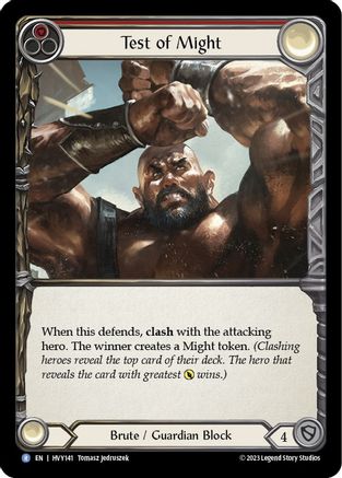 Test of Might (HVY141)  Rainbow Foil