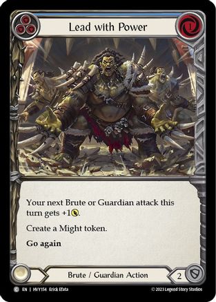 Lead with Power (Blue) (HVY154)  Rainbow Foil