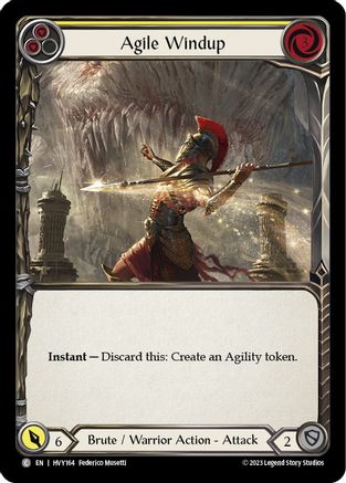 Agile Windup (Yellow) (HVY164)  Rainbow Foil