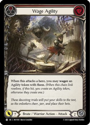 Wage Agility (Red) (HVY169)  Rainbow Foil