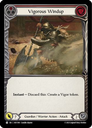Vigorous Windup (Red) (HVY186)  Rainbow Foil