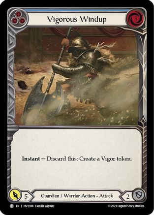 Vigorous Windup (Blue) (HVY188)  Rainbow Foil