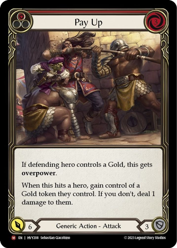 Pay Up (HVY208)  Rainbow Foil