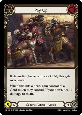 Pay Up (HVY208)  Rainbow Foil