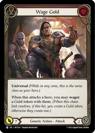 Wage Gold (Red) (HVY216)  Rainbow Foil