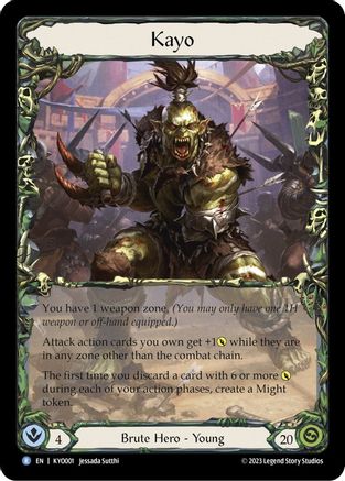 Kayo, Armed and Dangerous (KYO001)  Rainbow Foil