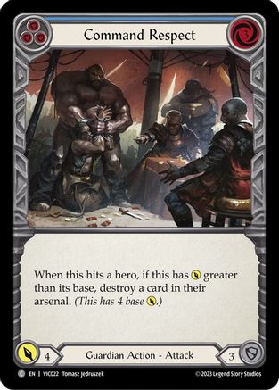 Command Respect (Blue) (VIC022)