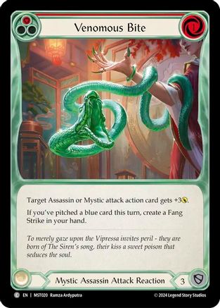 Venomous Bite (Red) (MST020)  Rainbow Foil