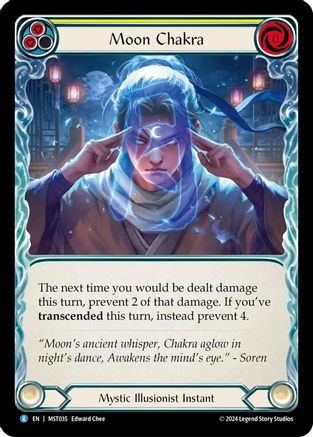 Moon Chakra (Yellow) (MST035)  Rainbow Foil