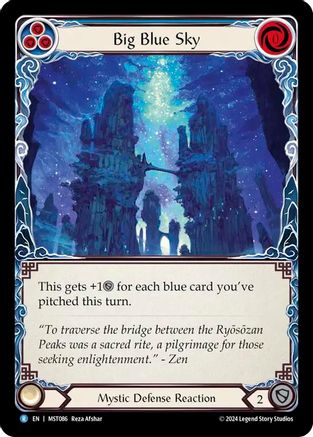Big Blue Sky (MST086)  Rainbow Foil