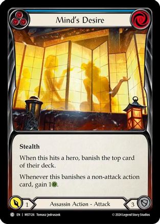 Mind's Desire (Blue) (MST126)  Rainbow Foil