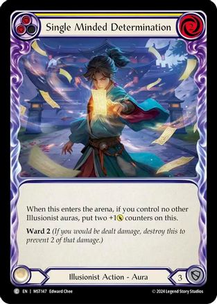 Single Minded Determination (Yellow) (MST147)  Rainbow Foil
