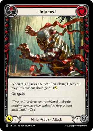 Untamed (Red) (MST185)  Rainbow Foil
