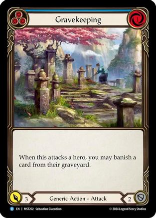 Gravekeeping (Blue) (MST202)  Rainbow Foil