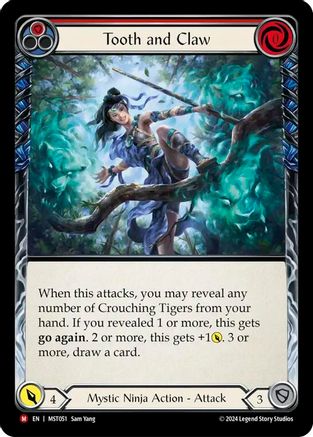Tooth and Claw (MST051)  Rainbow Foil