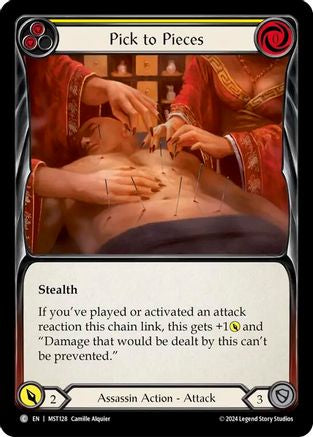 Pick to Pieces (Yellow) (MST128)  Rainbow Foil