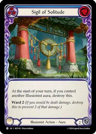 Sigil of Solitude (Blue) (MST145)  Rainbow Foil