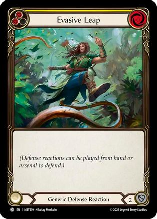 Evasive Leap (Yellow) (MST219)  Rainbow Foil