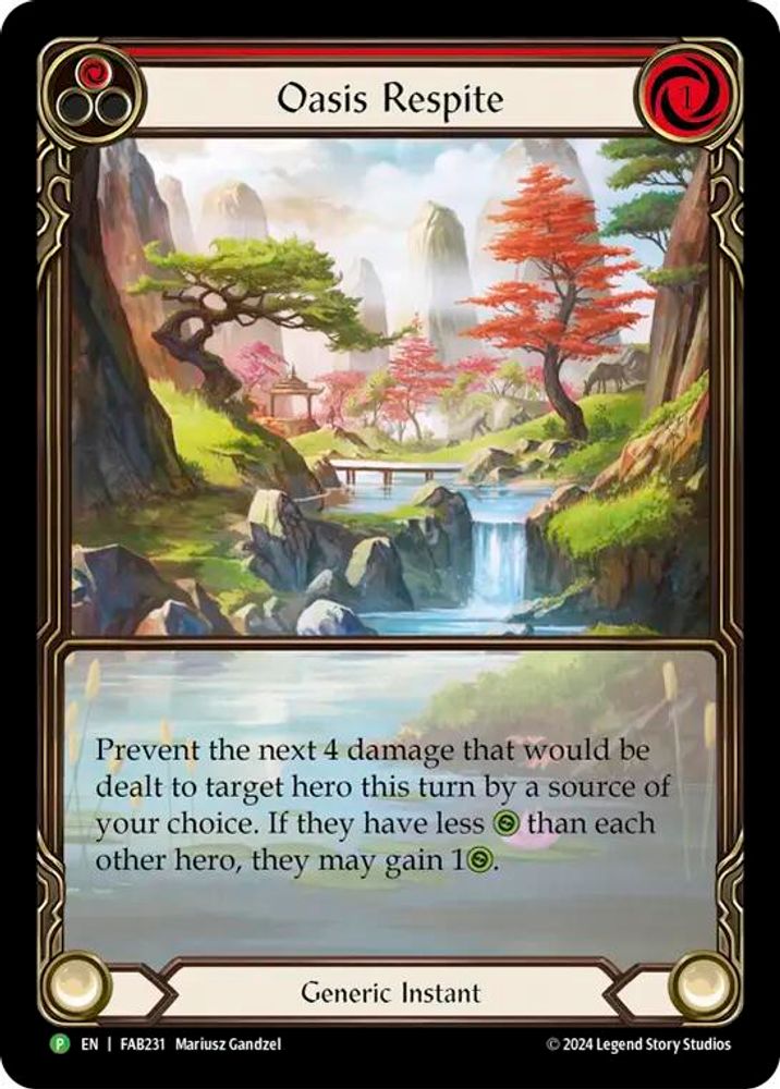 Oasis Respite (Red) - FAB231 (FAB231)  Rainbow Foil