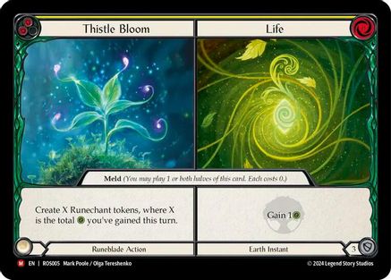 Thistle Bloom // Life (ROS005)  Rainbow Foil