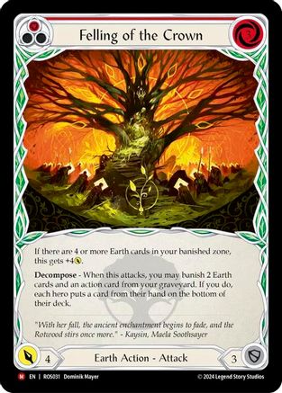Felling of the Crown (ROS031)  Rainbow Foil