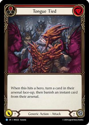 Tongue Tied (ROS222)  Rainbow Foil
