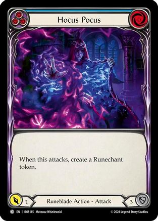 Hocus Pocus (Blue) (ROS145)  Rainbow Foil
