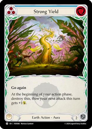 Strong Yield (Blue) (ROS066)  Rainbow Foil