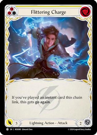Flittering Charge (Yellow) (ROS090)  Rainbow Foil