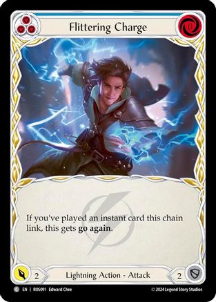 Flittering Charge (Blue) (ROS091)  Rainbow Foil