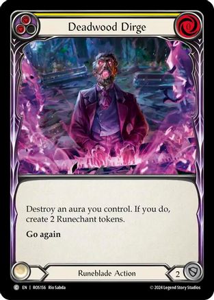 Deadwood Dirge (Yellow) (ROS156)  Rainbow Foil