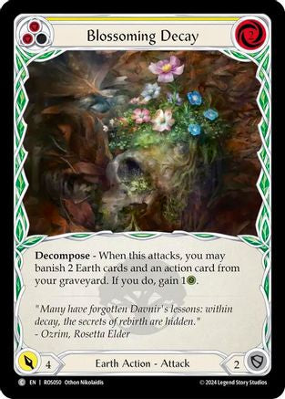 Blossoming Decay (Yellow) (ROS050)  Rainbow Foil
