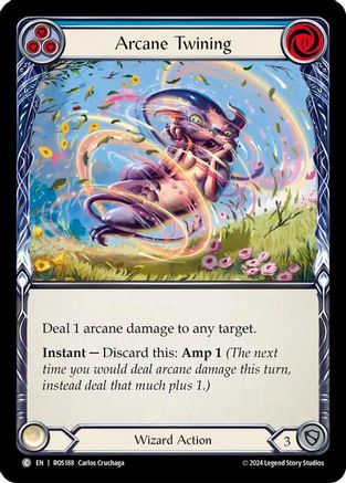 Arcane Twining (Blue) (ROS188)  Rainbow Foil