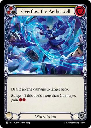 Overflow the Aetherwell (Yellow) (ROS199)  Rainbow Foil
