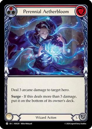 Perennial Aetherbloom (Red) (ROS201)  Rainbow Foil